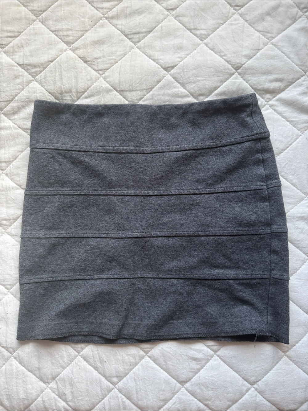 Aeropostale Charcoal Gray Bandage Mini Skirt